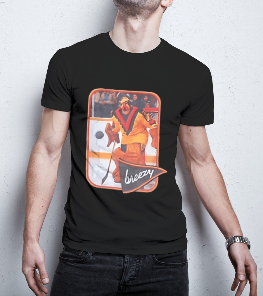 Richard Brodeur Vancouver Canucks NHL Breezy Retro Goalie Gear T-Shirt