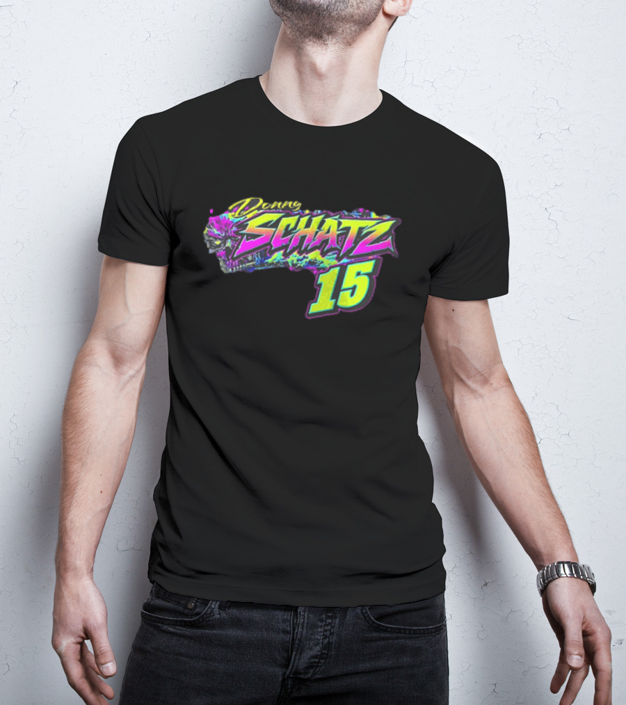 Donny Schatz 15 Vibrant Racing Skull World Of Outlaws Sprint Cars T-Shirt
