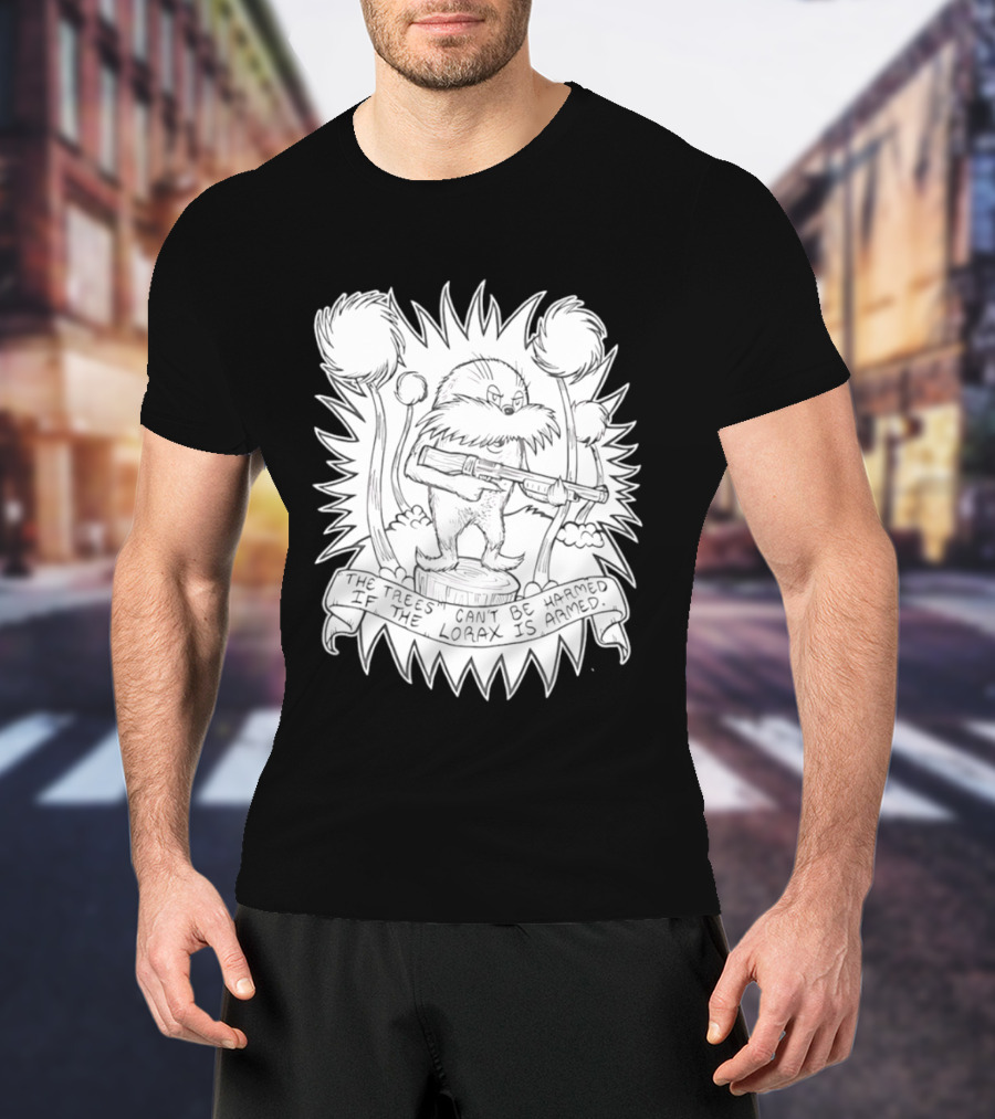Lorax Shotgun Dr Seuss Trees Mashup T-Shirt