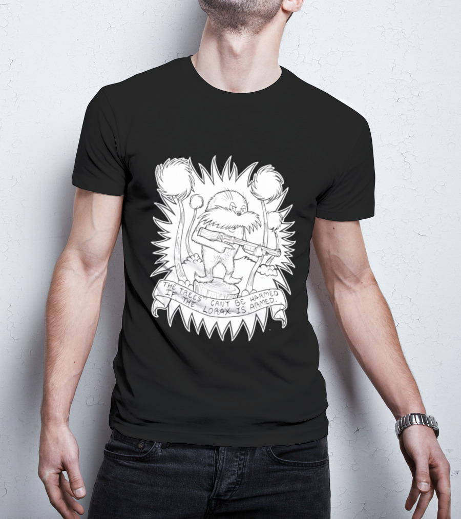 Lorax Shotgun Dr Seuss Trees Mashup T-Shirt