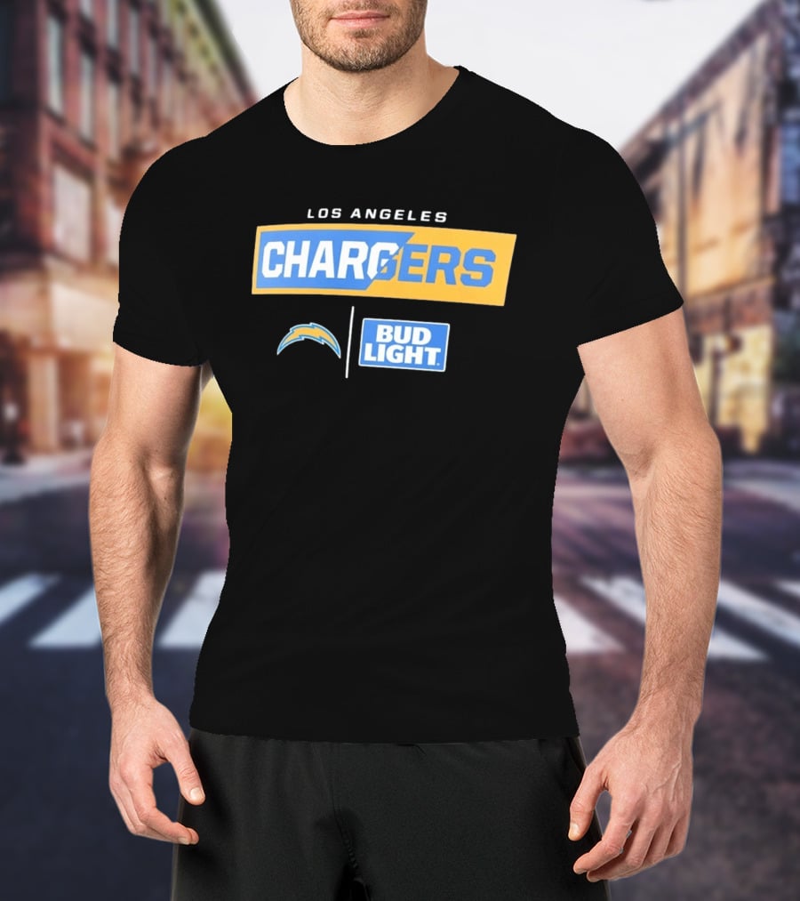 Los Angeles Chargers Bud Light Collaborative Merchandise T-Shirt