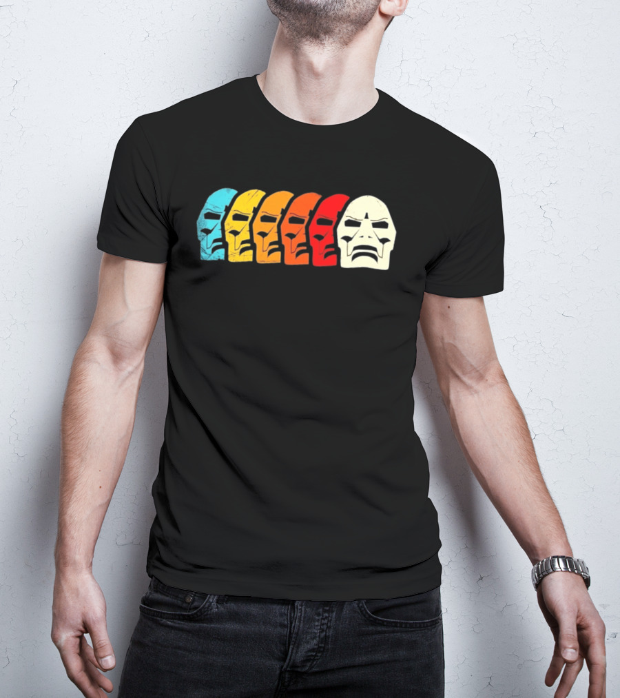 MF Doom Mask Multicolor Hip Hop Rap T-Shirt