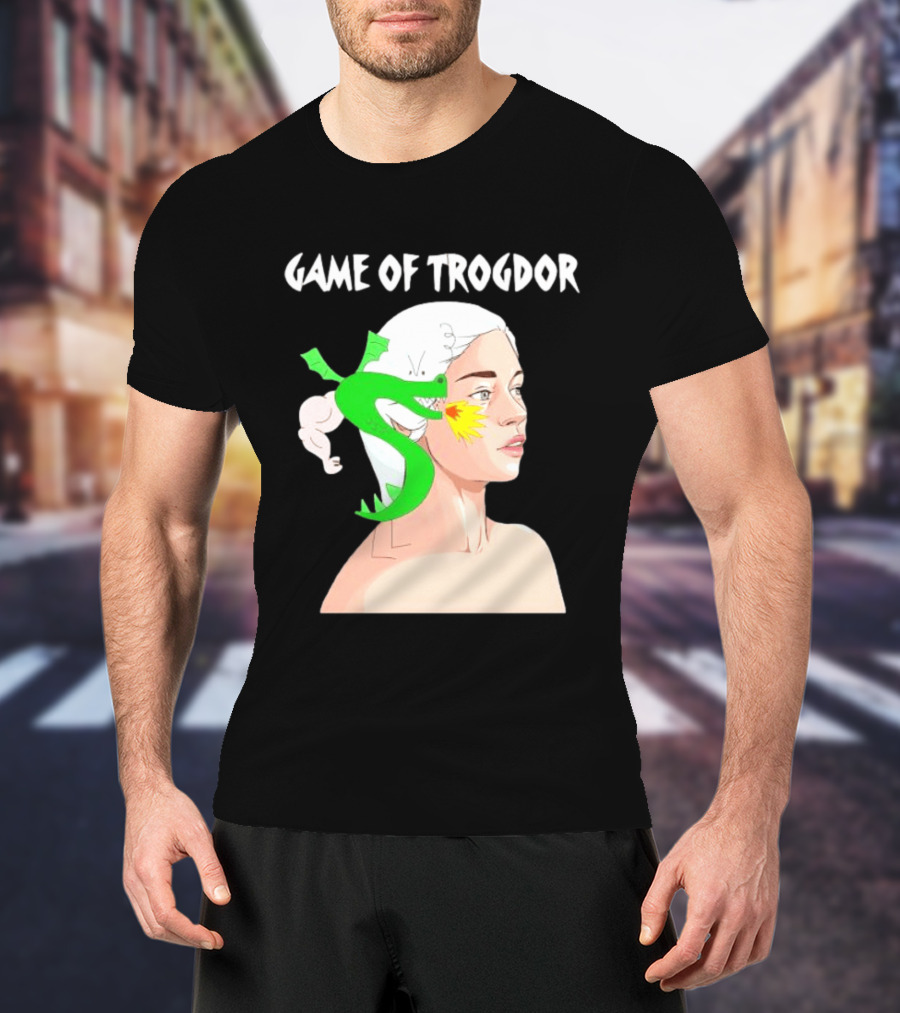 Game Of Trogdor Dragon And Woman T-Shirt