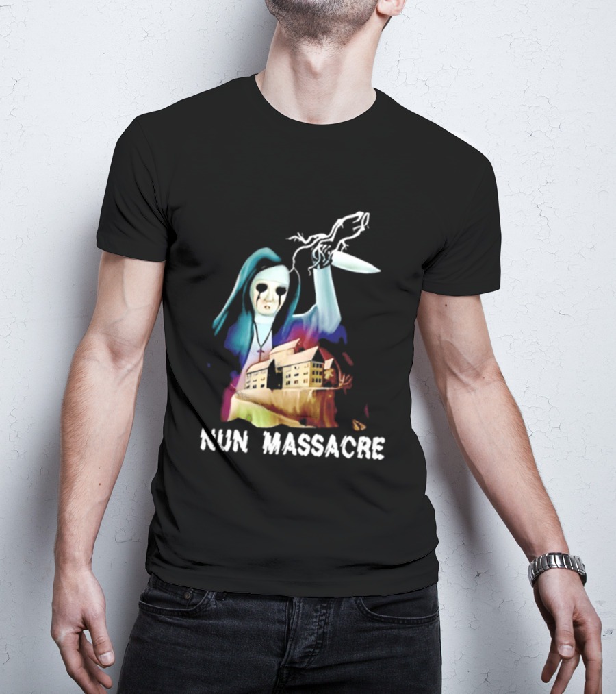 Nun Massacre Horror Game Puppet Combo Slasher T-Shirt