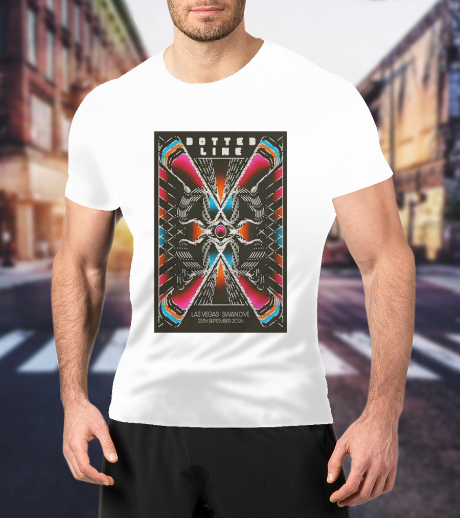 Dotted Line Las Vegas Swan Dive September 25 2026 Concert T-Shirt