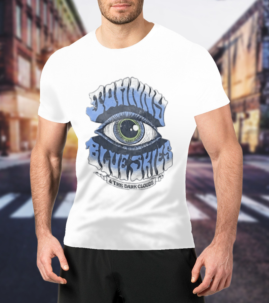 Johnny Blue Skies The Dark Clouds Large Human Eye Iris T-Shirt
