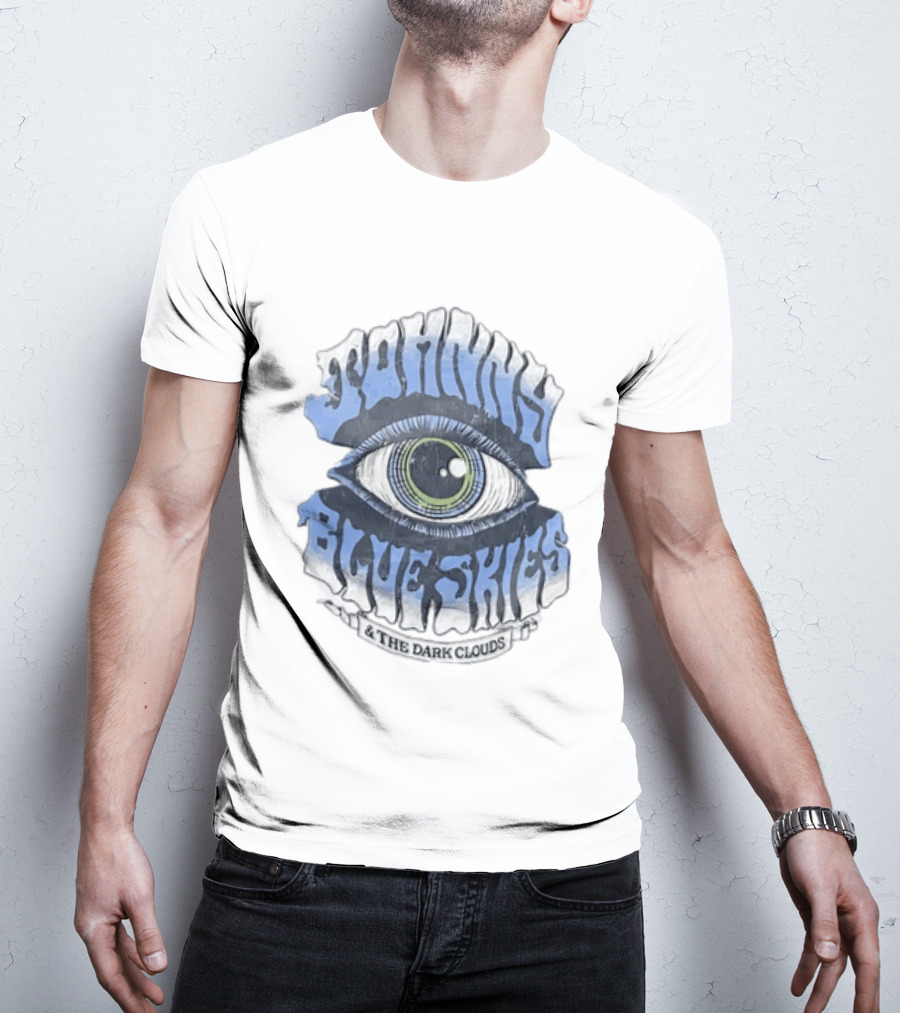 Johnny Blue Skies The Dark Clouds Large Human Eye Iris T-Shirt