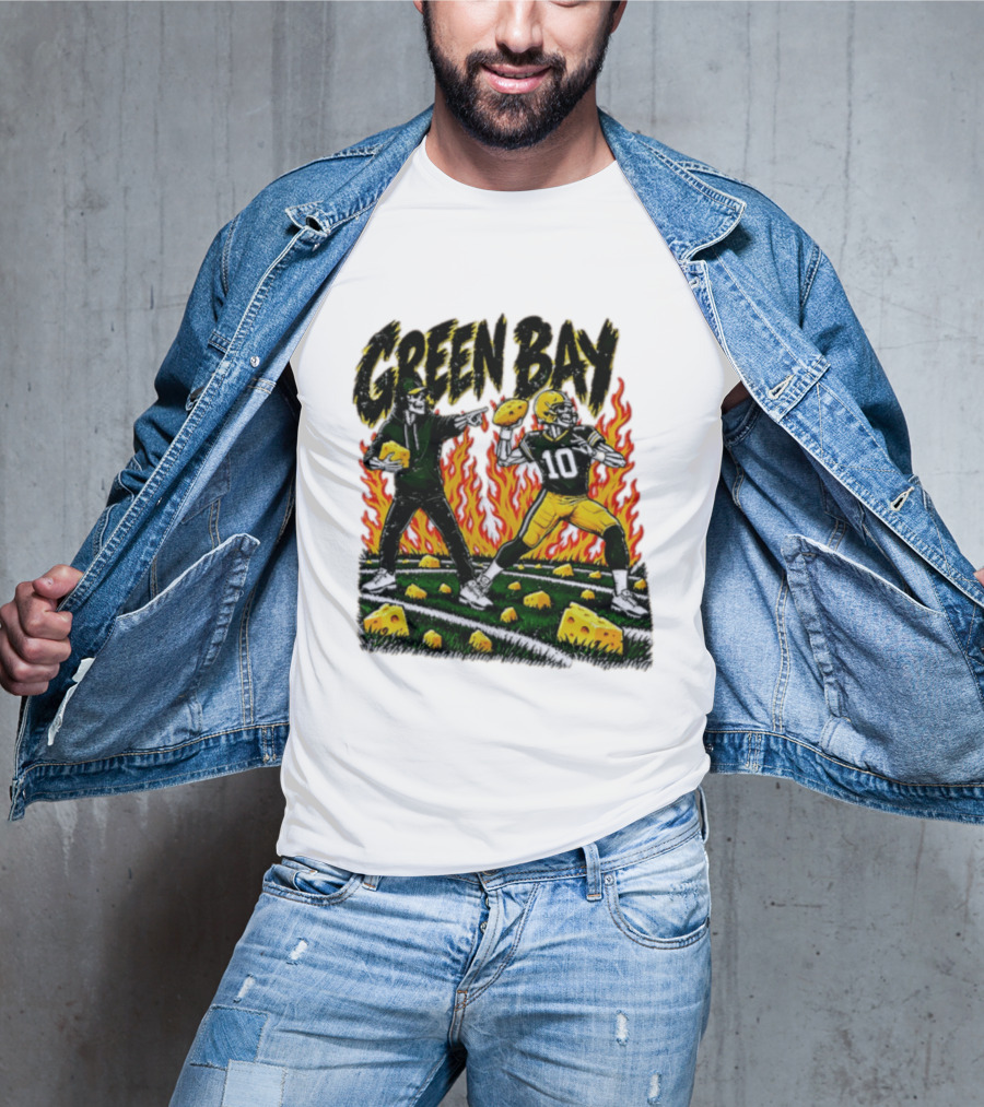 Green Bay Packers Football Skeleton Player Cheeseheads 2026 T-Shirt