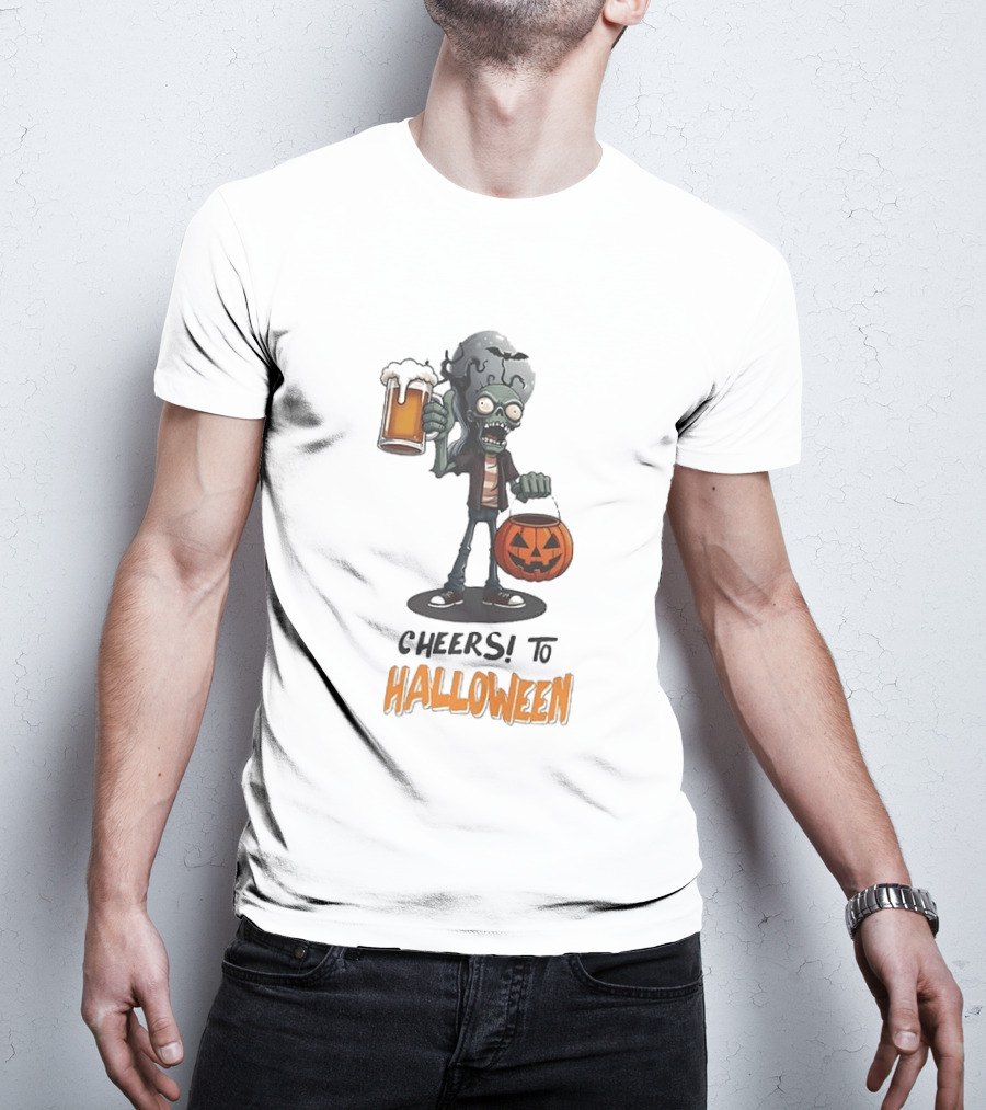 Zombie Cheers Halloween 2026 Pumpkin Beer T-Shirt