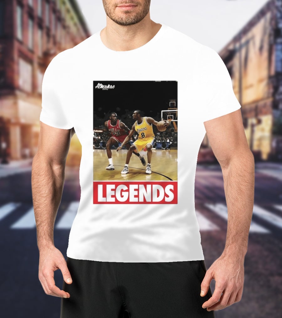 Michael Jordan Vs Kobe Bryant Legends Chicago Bulls Lakers T-Shirt