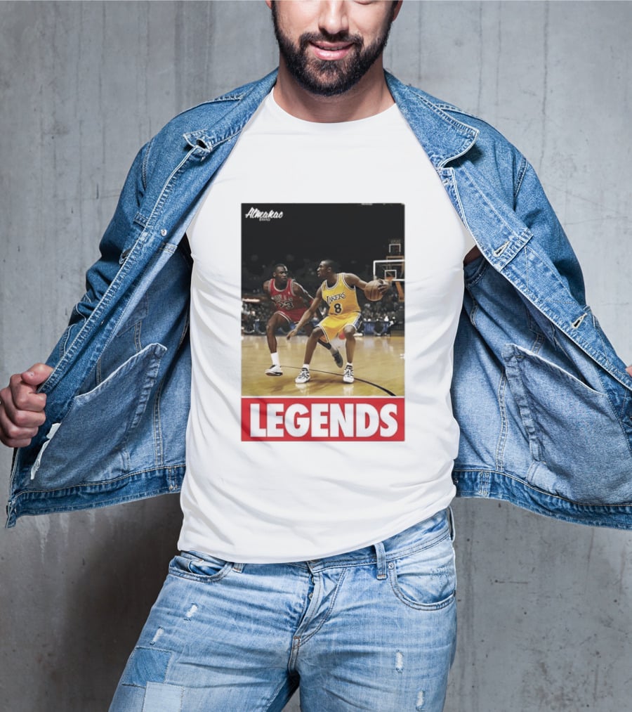 Michael Jordan Vs Kobe Bryant Legends Chicago Bulls Lakers T-Shirt