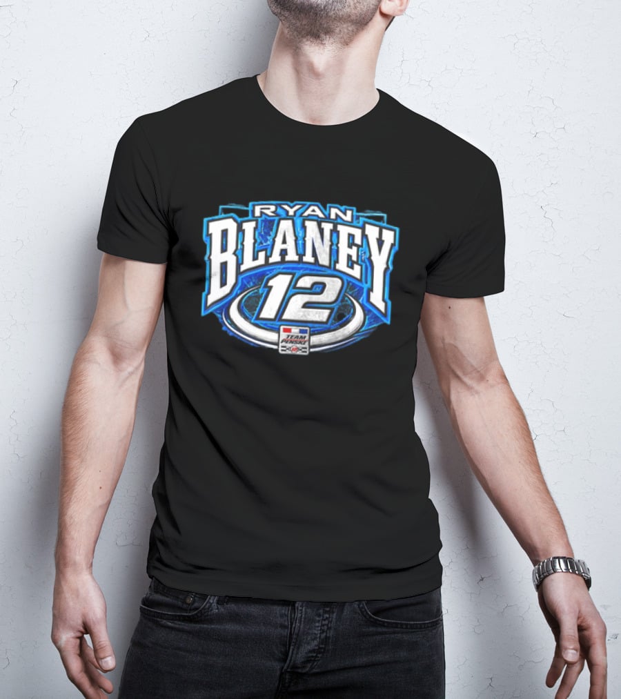Ryan Blaney Team Penske 12 NASCAR Racing Fan T-Shirt