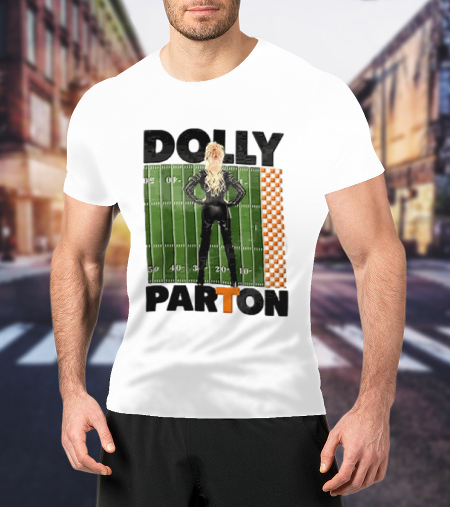 Dolly Parton Tennessee Volunteers Football Field T-Shirt