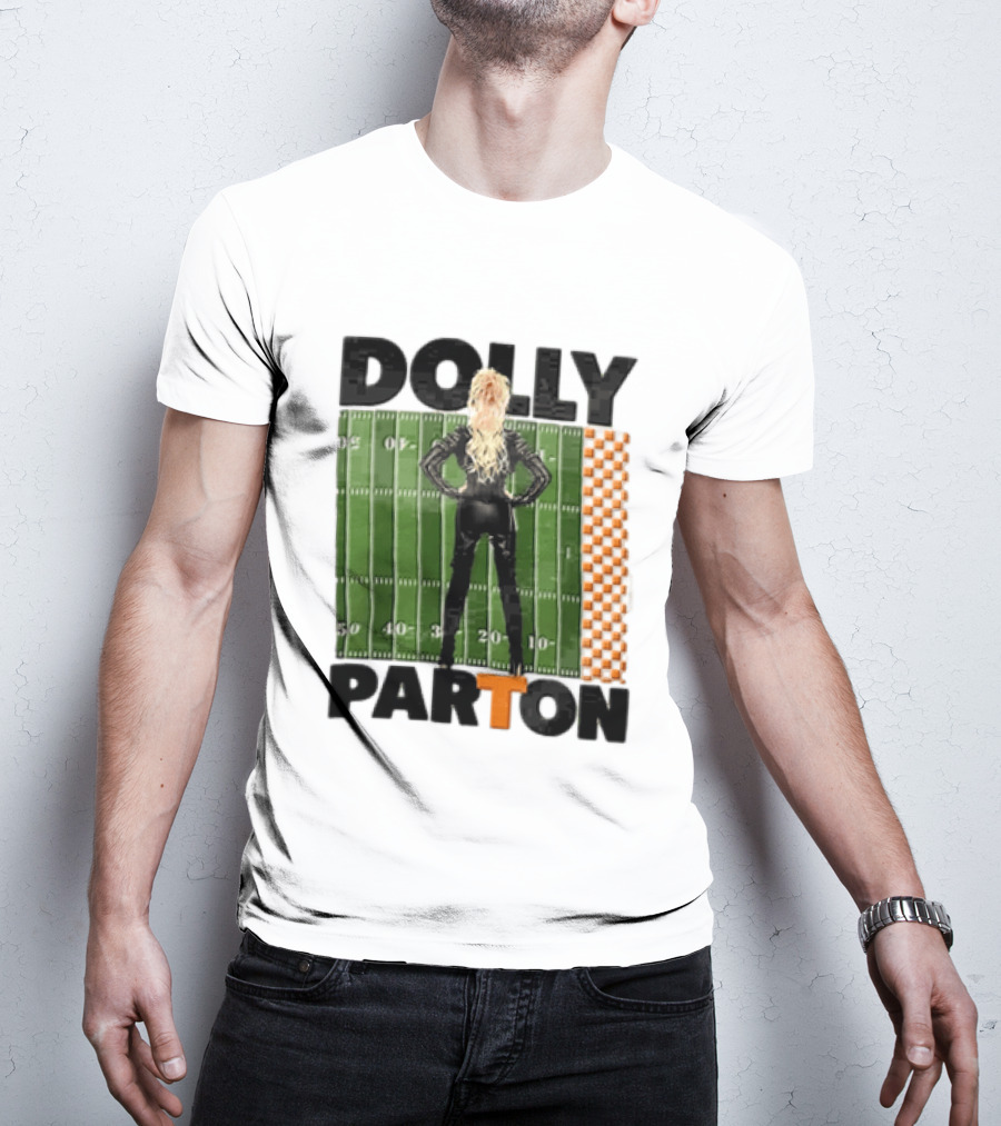 Dolly Parton Tennessee Volunteers Football Field T-Shirt