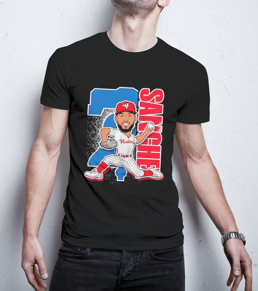 Sixto Sanchez 21 History Philadelphia Phillies Pitcher T-Shirt