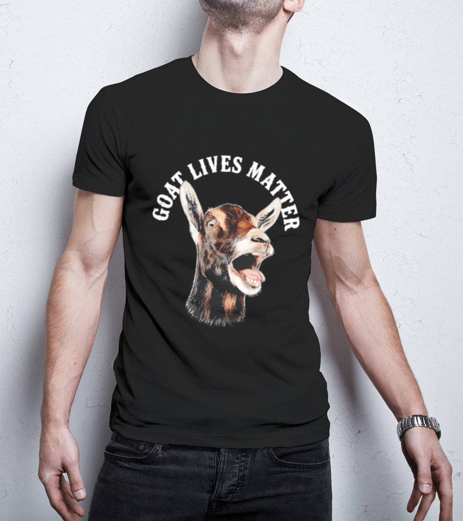 GOAT LIVES MATTER Funny Farm Animal Humor T-Shirt