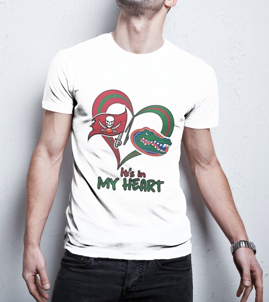 Tampa Bay Buccaneers Florida Gators It's In My Heart T-Shirt