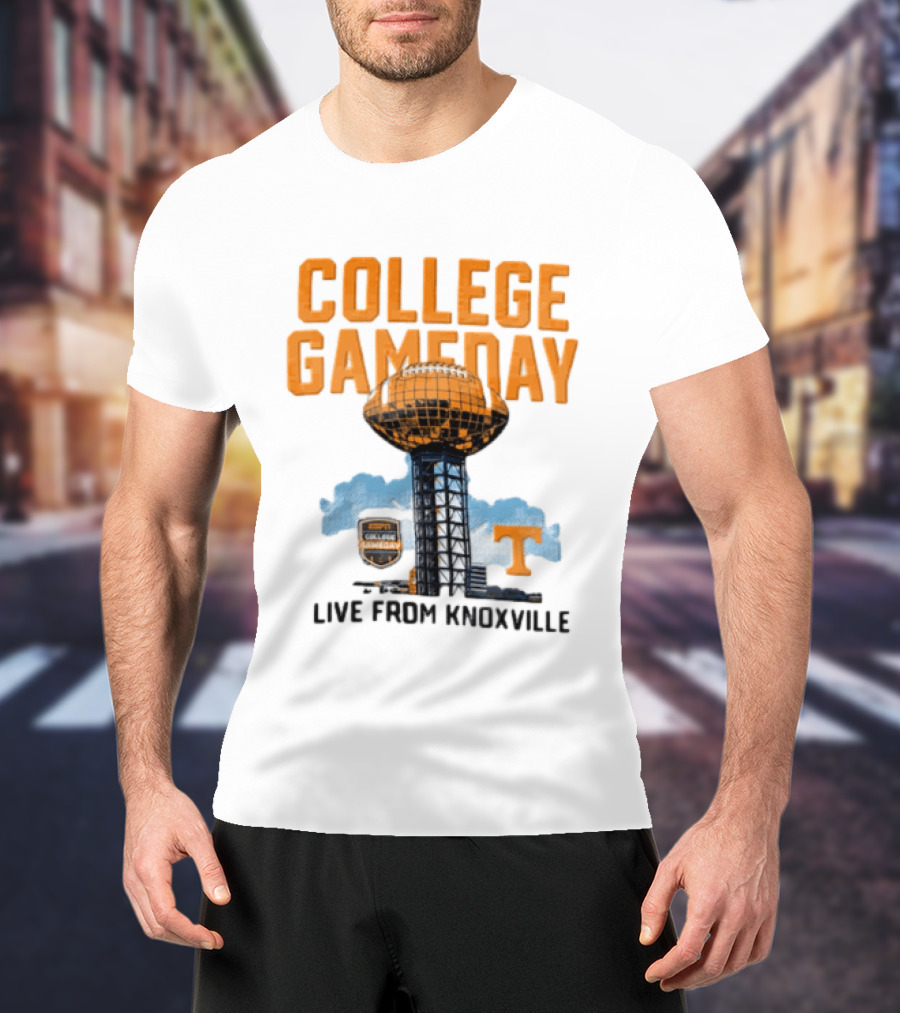 Tennessee Volunteers College Gameday Live From Knoxville Football T-Shirt