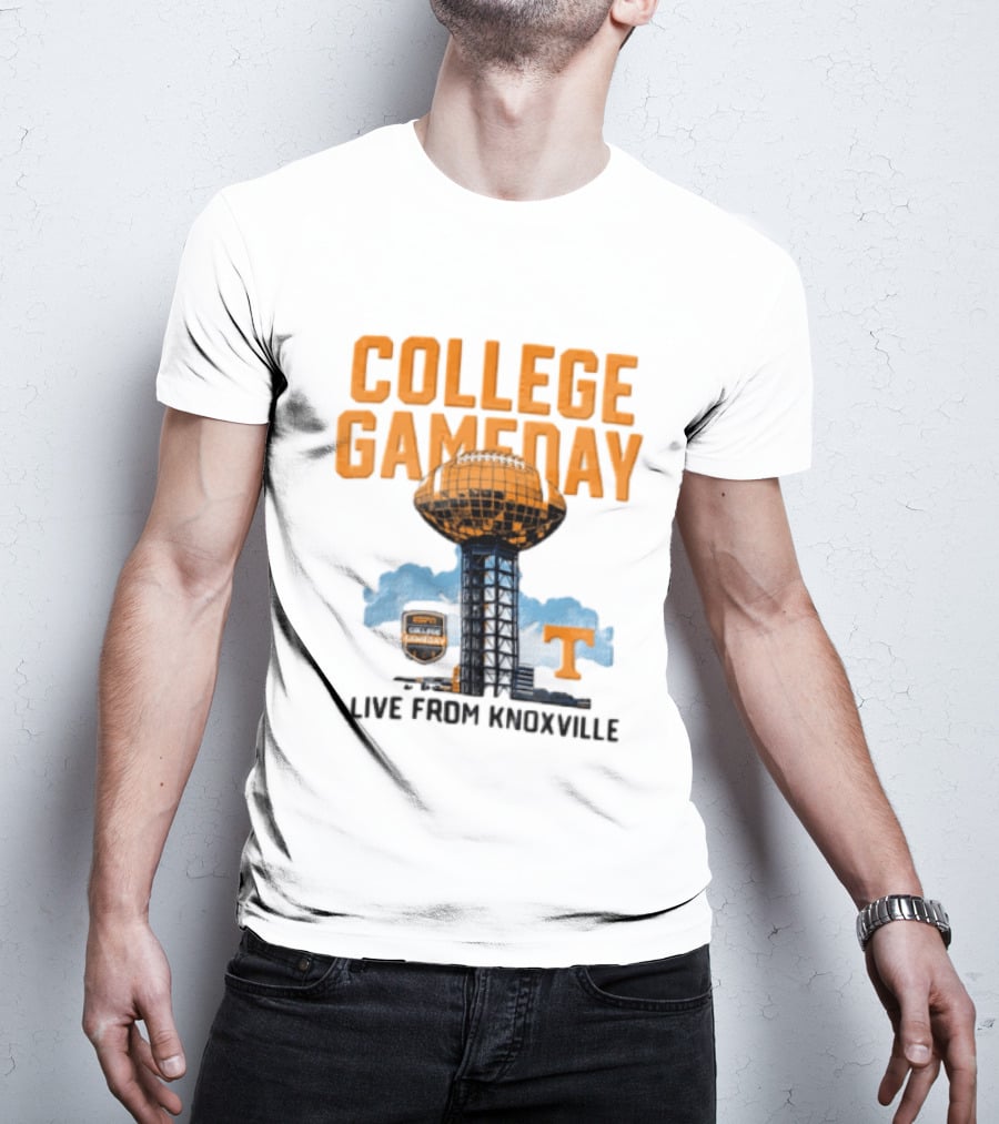 Tennessee Volunteers College Gameday Live From Knoxville Football T-Shirt