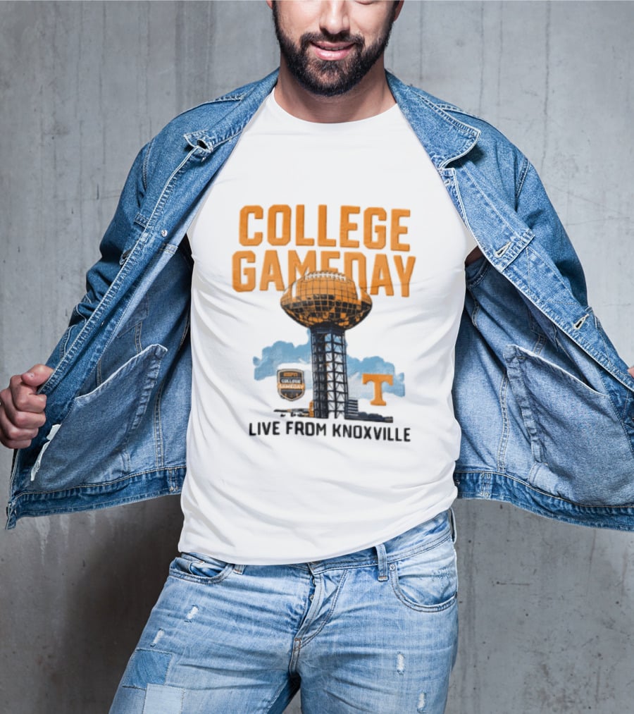 Tennessee Volunteers College Gameday Live From Knoxville Football T-Shirt
