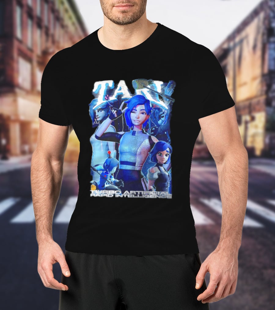 Tari Turbo Artificial Rapid Intelligence Character Montage T-Shirt