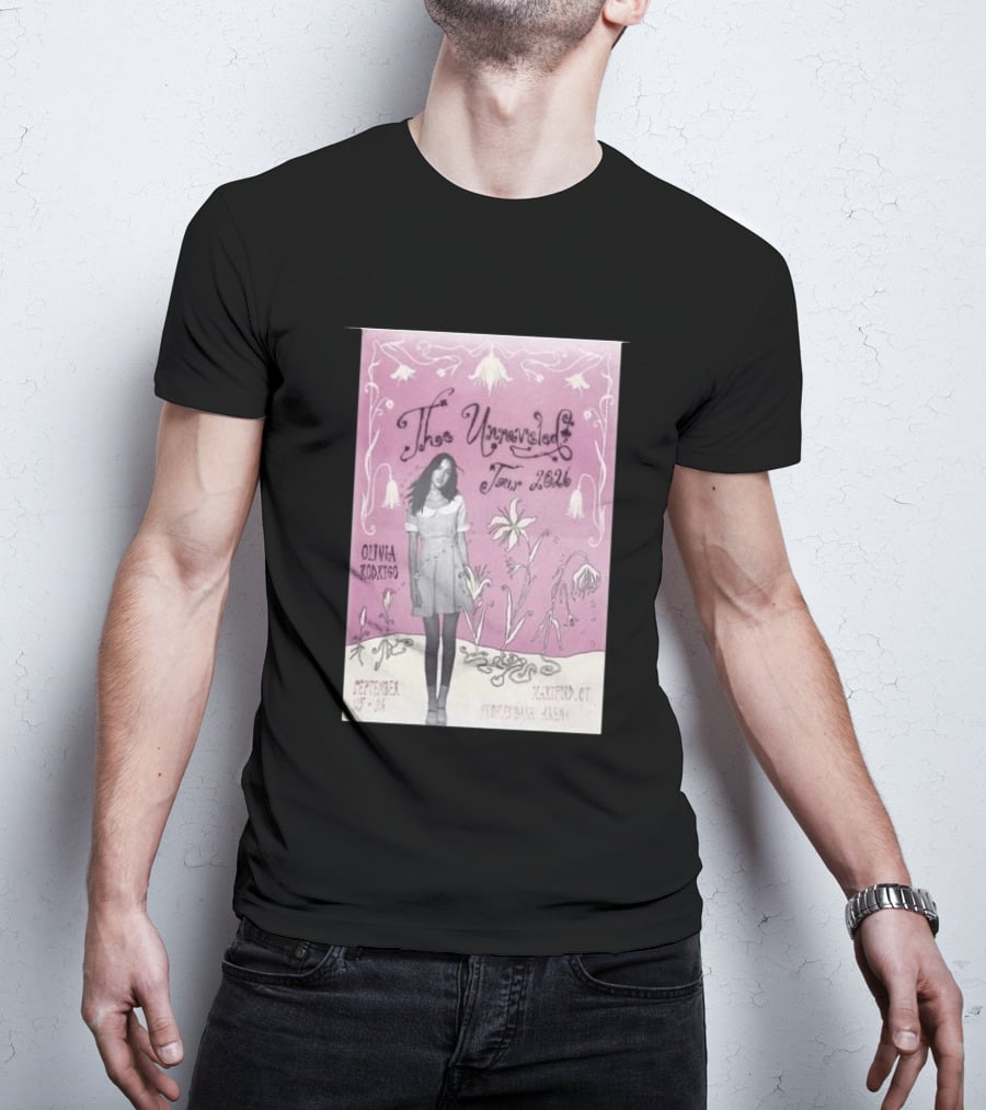 The Unraveled Tour Olivia Rodrigo 2026 Hartford Show September 26 XL Center Floral T-Shirt
