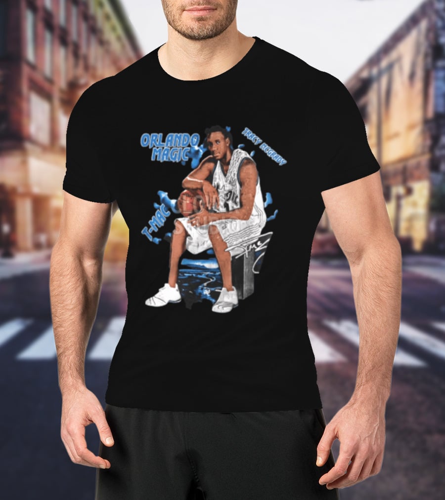 Orlando Magic Tracy McGrady Mac Basketball Legend T-Shirt
