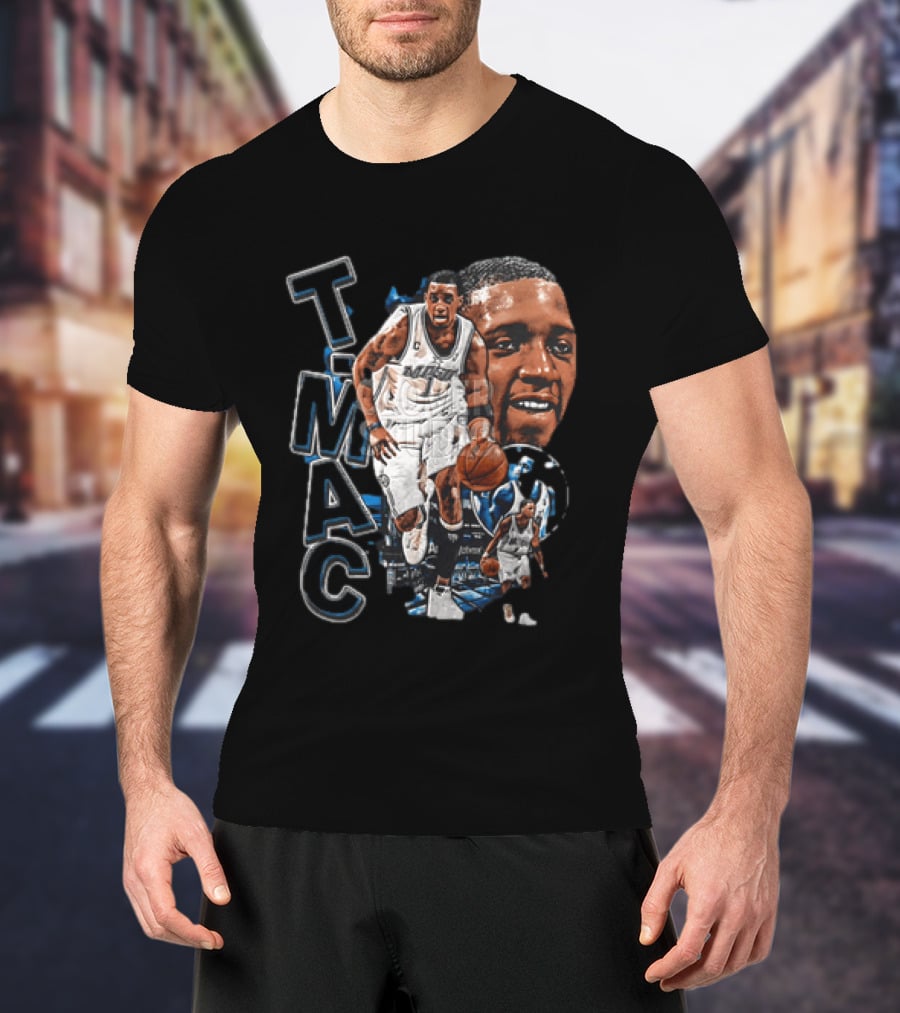 Tracy McGrady MAC Orlando Magic NBA Basketball Player 2 Sided T-Shirt