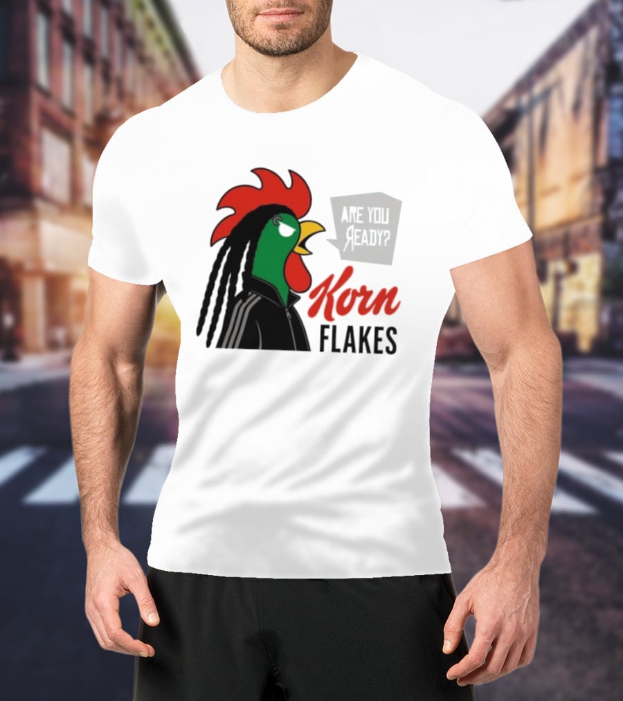 Korn Flakes Are You Ready Rooster Nu Metal T-Shirt