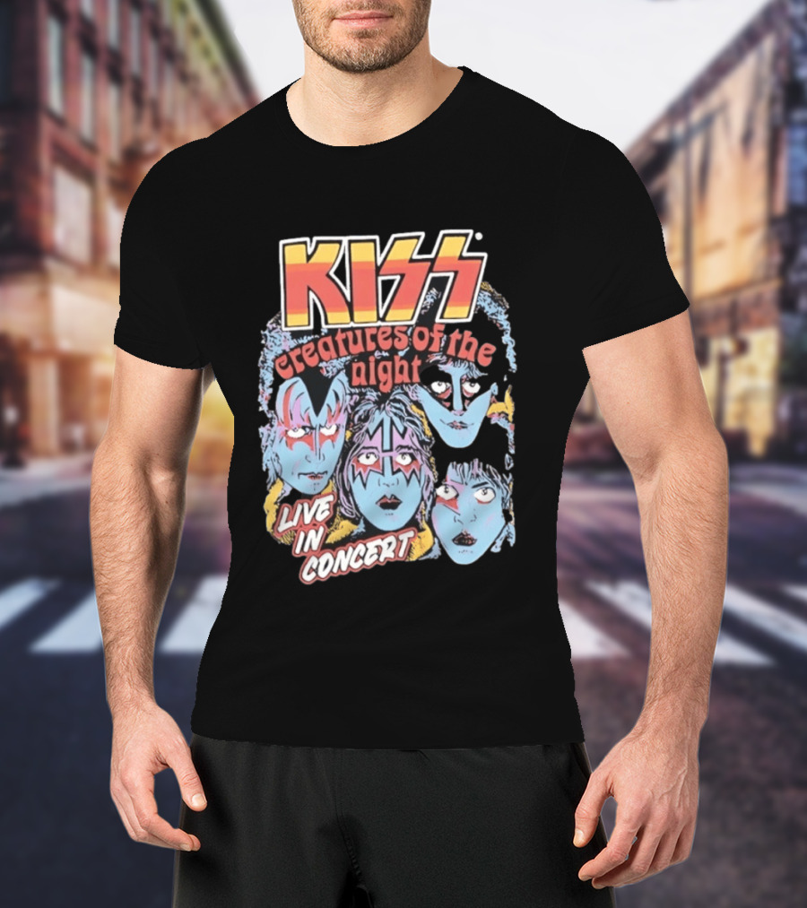 KISS Creatures Of The Night Live In Concert Face T-Shirt