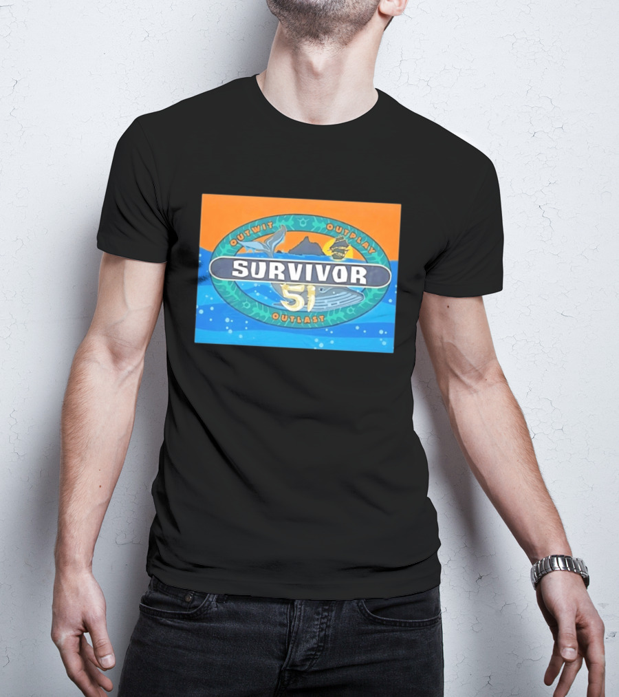 Survivor 51 Outwit Outplay Outlast Whale And Ship Reality TV T-Shirt