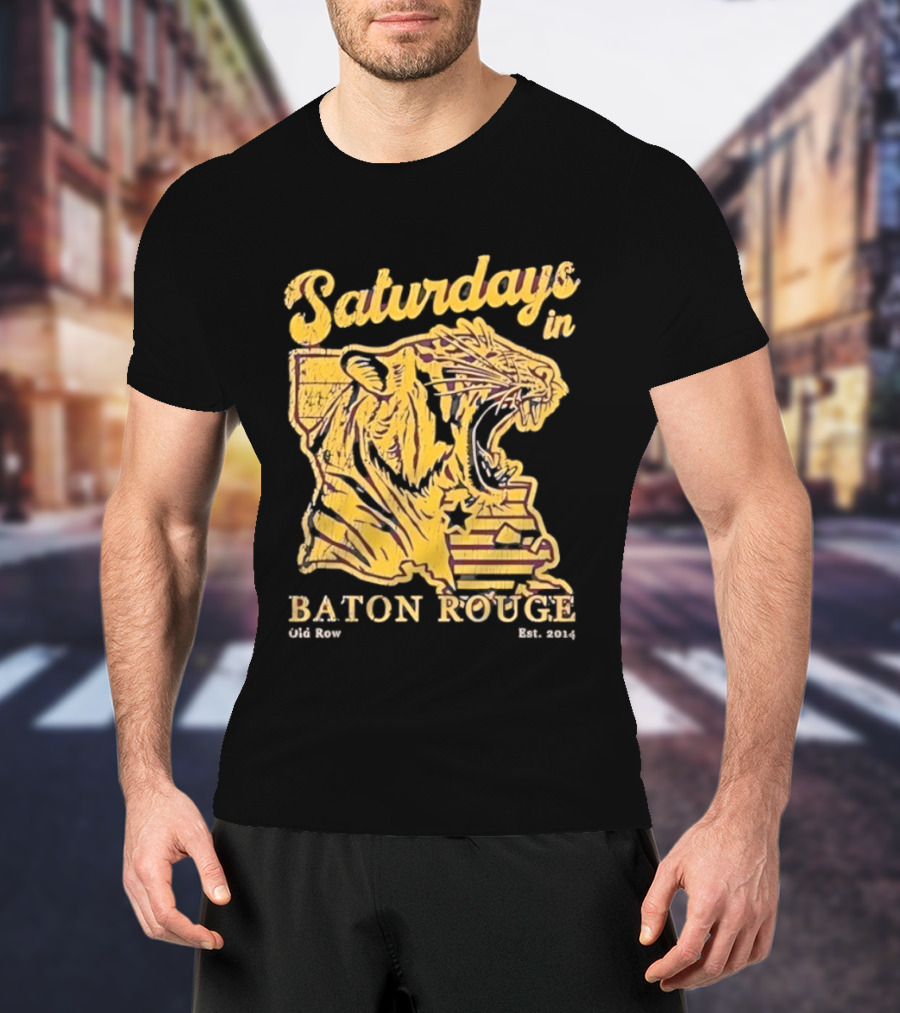 Saturdays In Baton Rouge Tiger Old Row Est 2009 T-Shirt