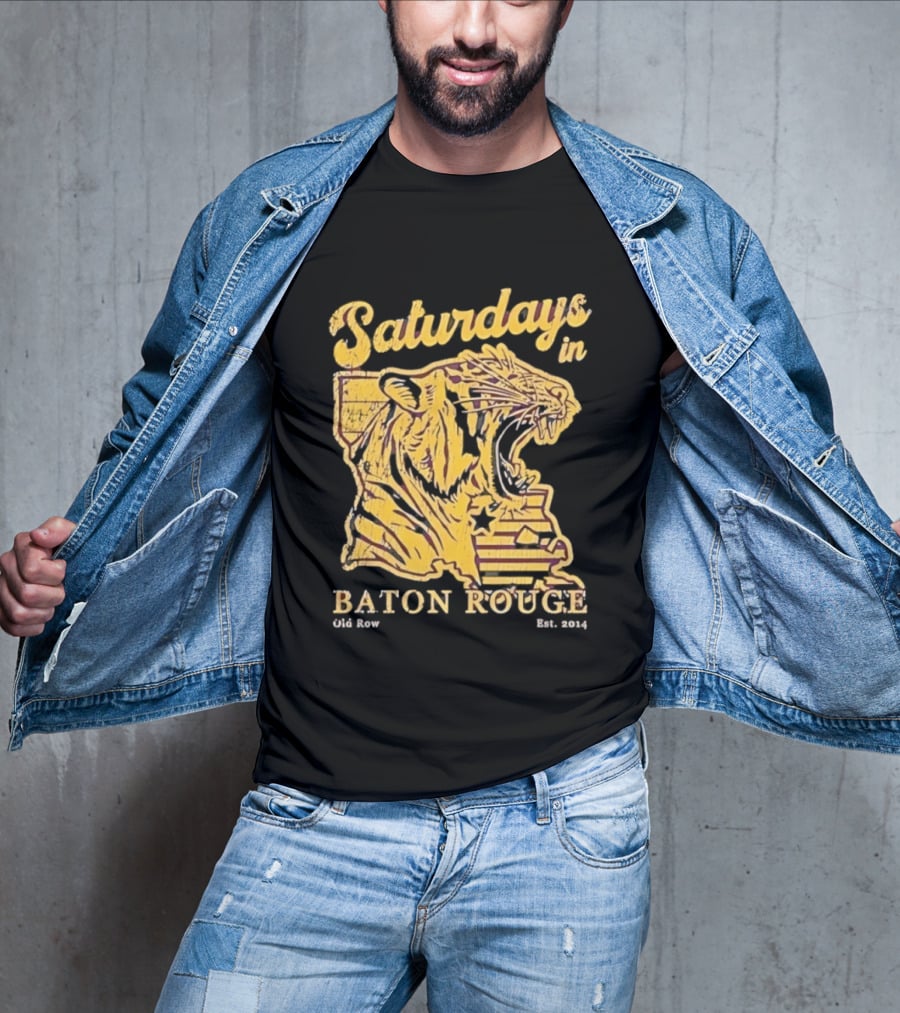 Saturdays In Baton Rouge Tiger Old Row Est 2009 T-Shirt
