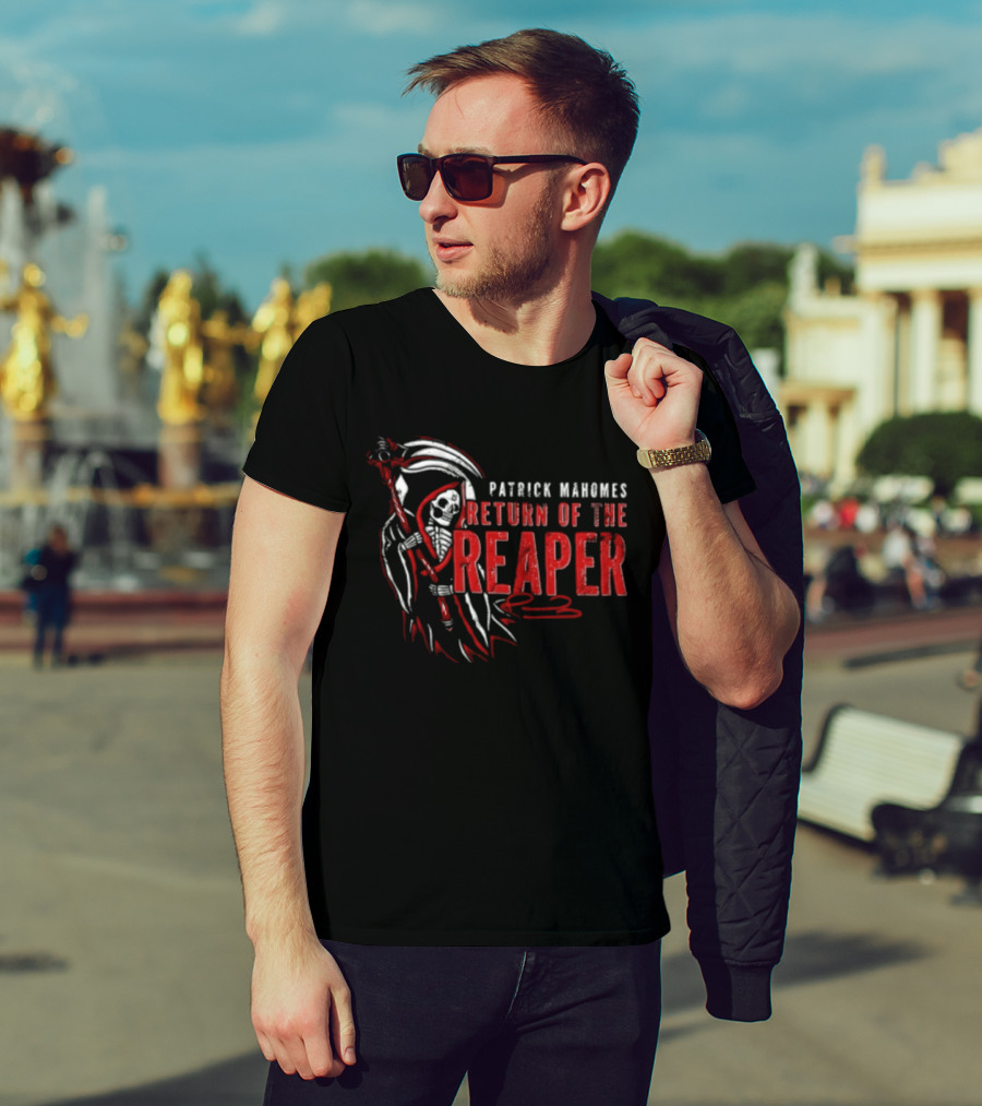 Patrick Mahomes Return Of The Reaper 15 Kansas City Chiefs Football T-Shirt