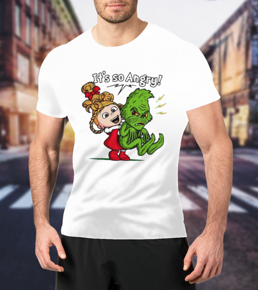 Cindy Lou Who Grinch It's So Angry Holiday Scene T-Shirt
