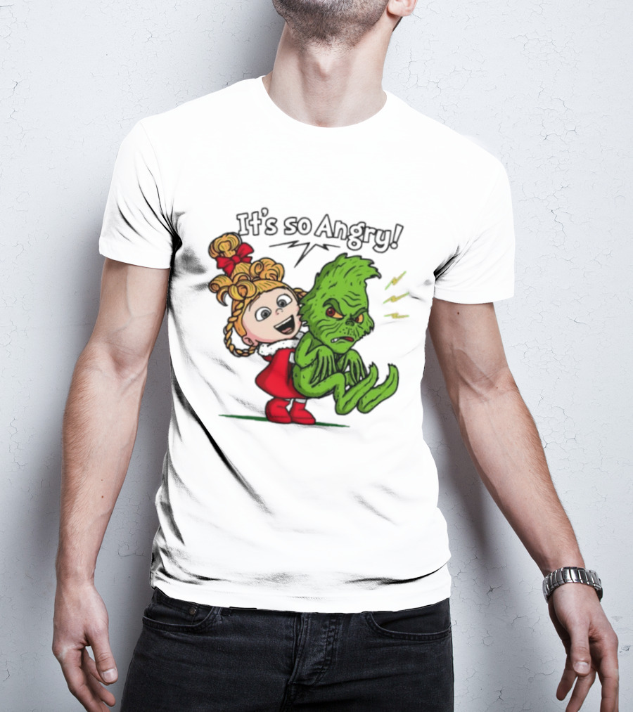 Cindy Lou Who Grinch It's So Angry Holiday Scene T-Shirt