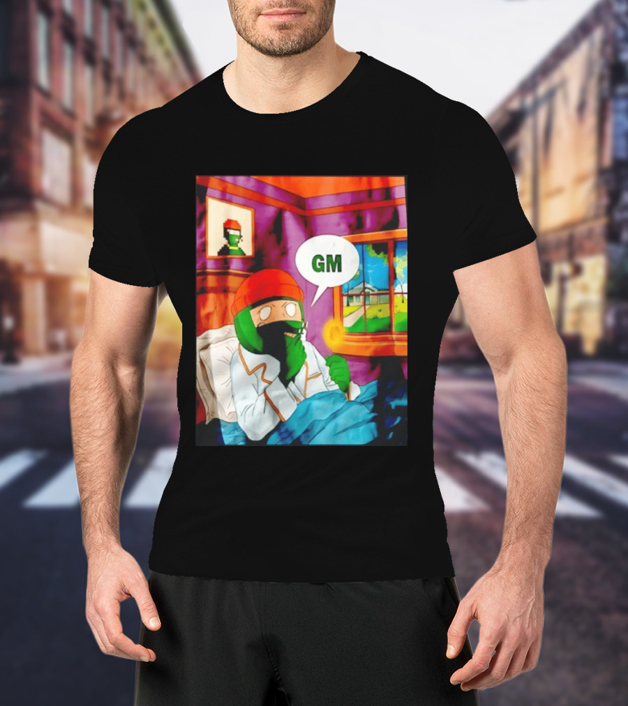 GM Crypto Morning Pepe Bitcoin Meme Blockchain T-Shirt