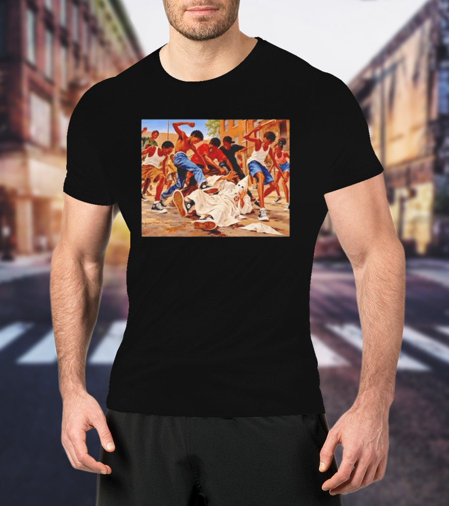 Group Of Youth Confronting A Klansman Social Justice T-Shirt