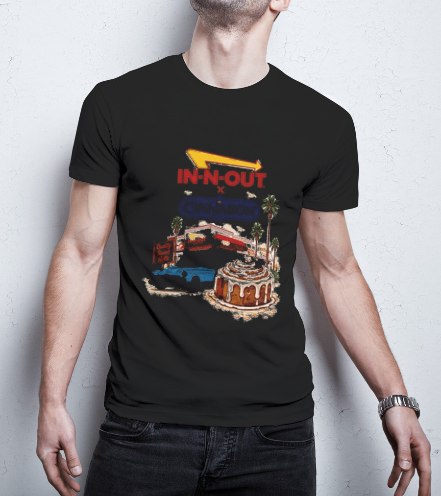 IN N OUT Cinnabon Sweet Stops Better Together Vintage Vibes T-Shirt