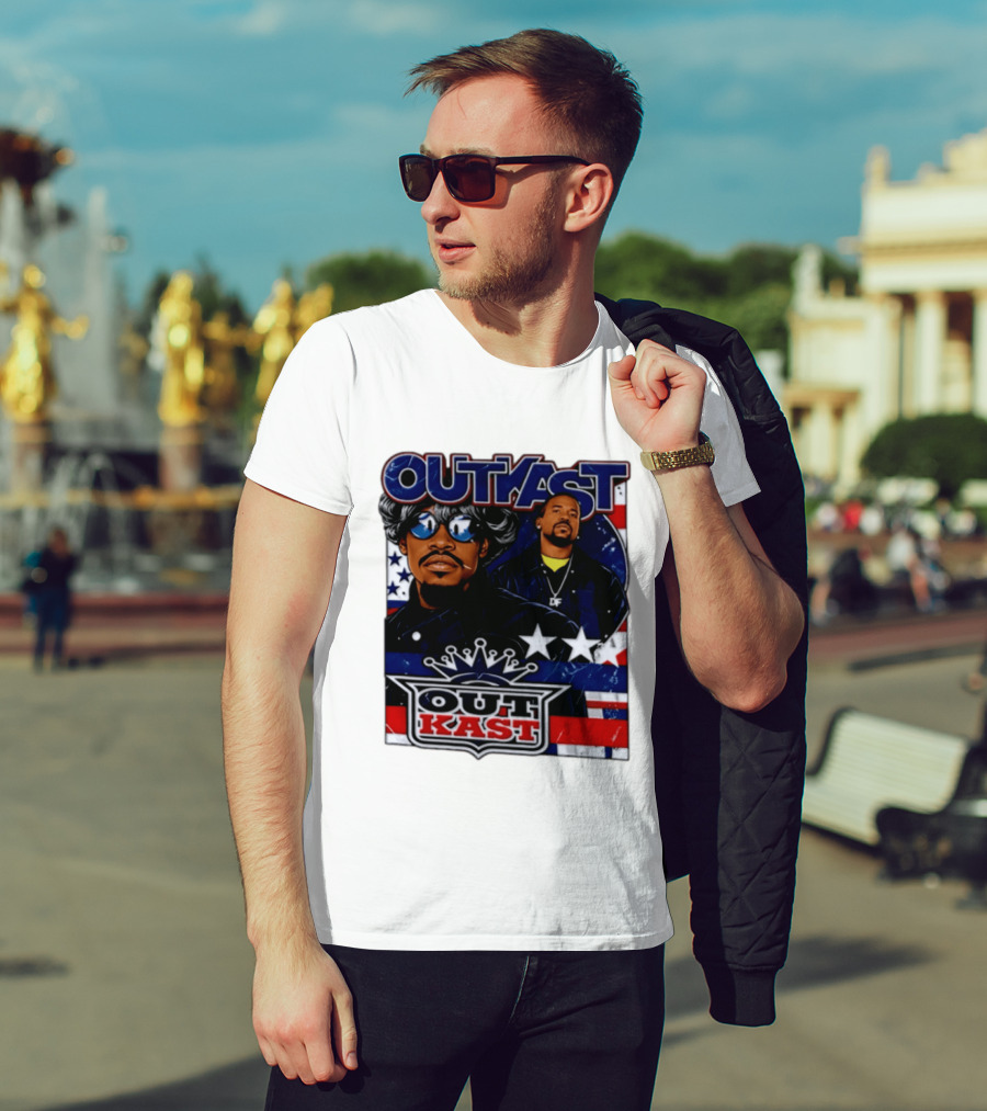 Outkast Legendary Duo Music Icon Stars And Stripes T-Shirt