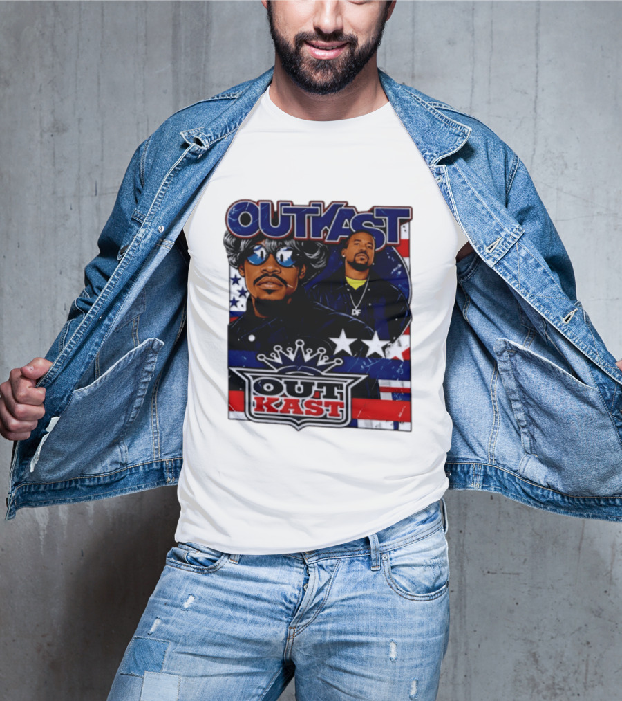 Outkast Legendary Duo Music Icon Stars And Stripes T-Shirt