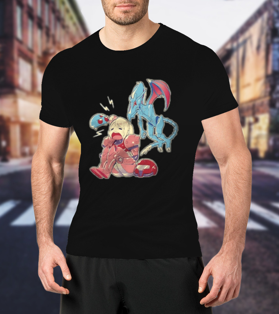 Samus Aran Metroid Bonk Cute Ridley And Chibi T-Shirt