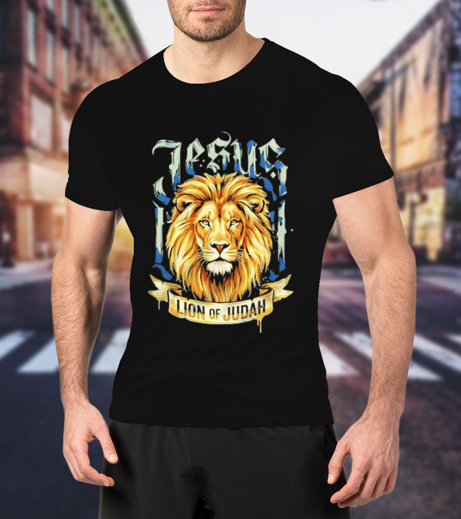 Jesus Lion Of Judah Christian Religious Symbol Powerful T-Shirt