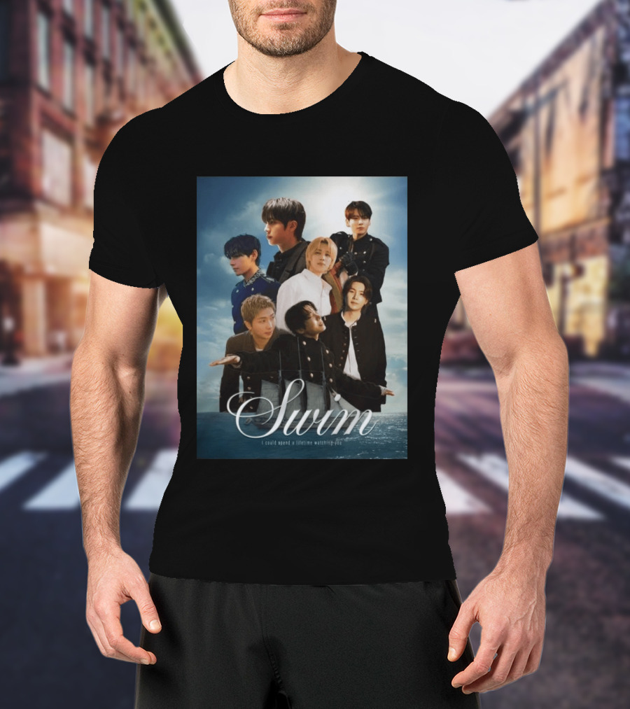 BTS Swim Song Of The Year VMAs Image With 'I Could Spend A Lifetime Ing You T-Shirt