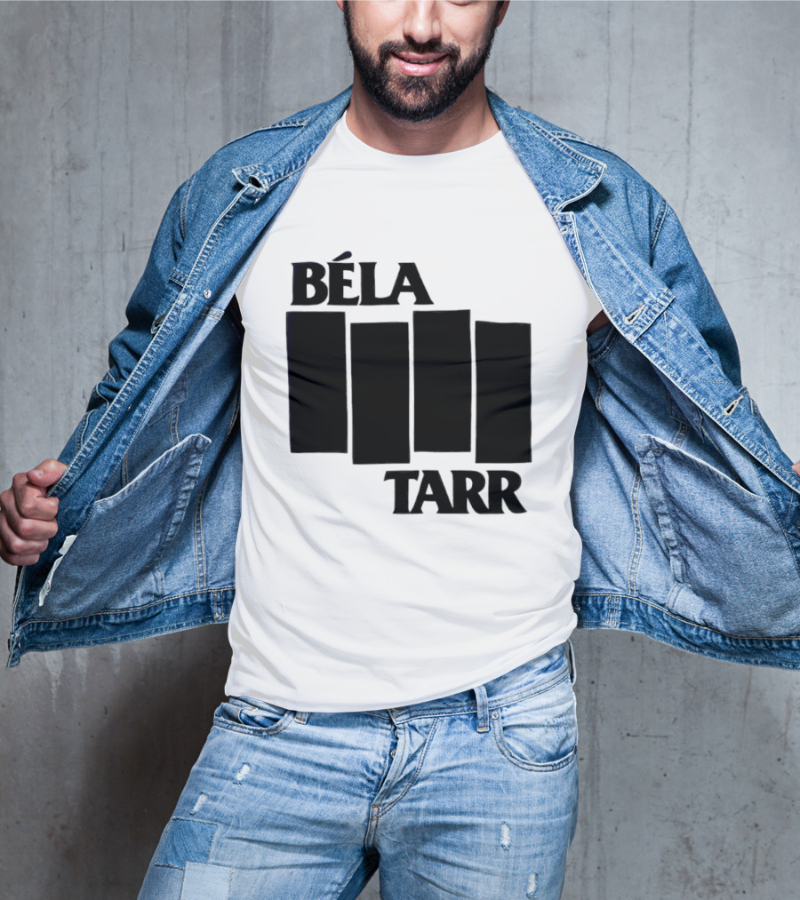 Béla Tarr Block Logo Homage Black Flag T-Shirt