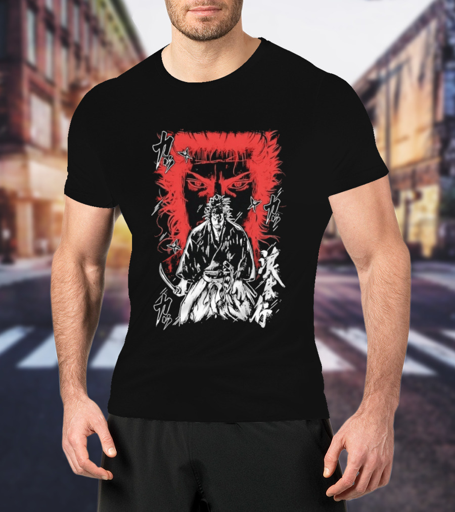 Vagabond Musashi Miyamoto Samurai Intense Manga T-Shirt