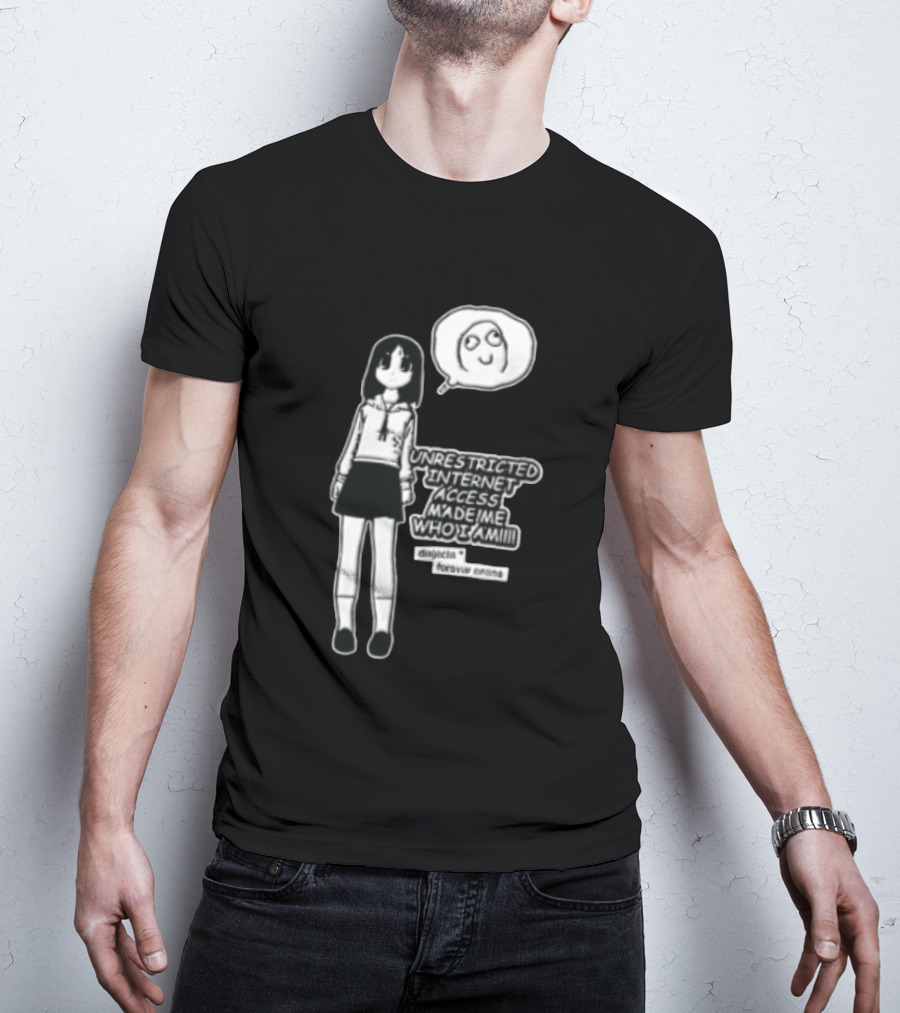 Lucky Star Kagami Hiiragi Unrestricted Internet Access Forever Anime Distincta T-Shirt