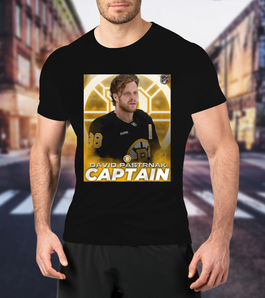 David Pastrnak Captain Boston Bruins NHL Hockey 88 T-Shirt