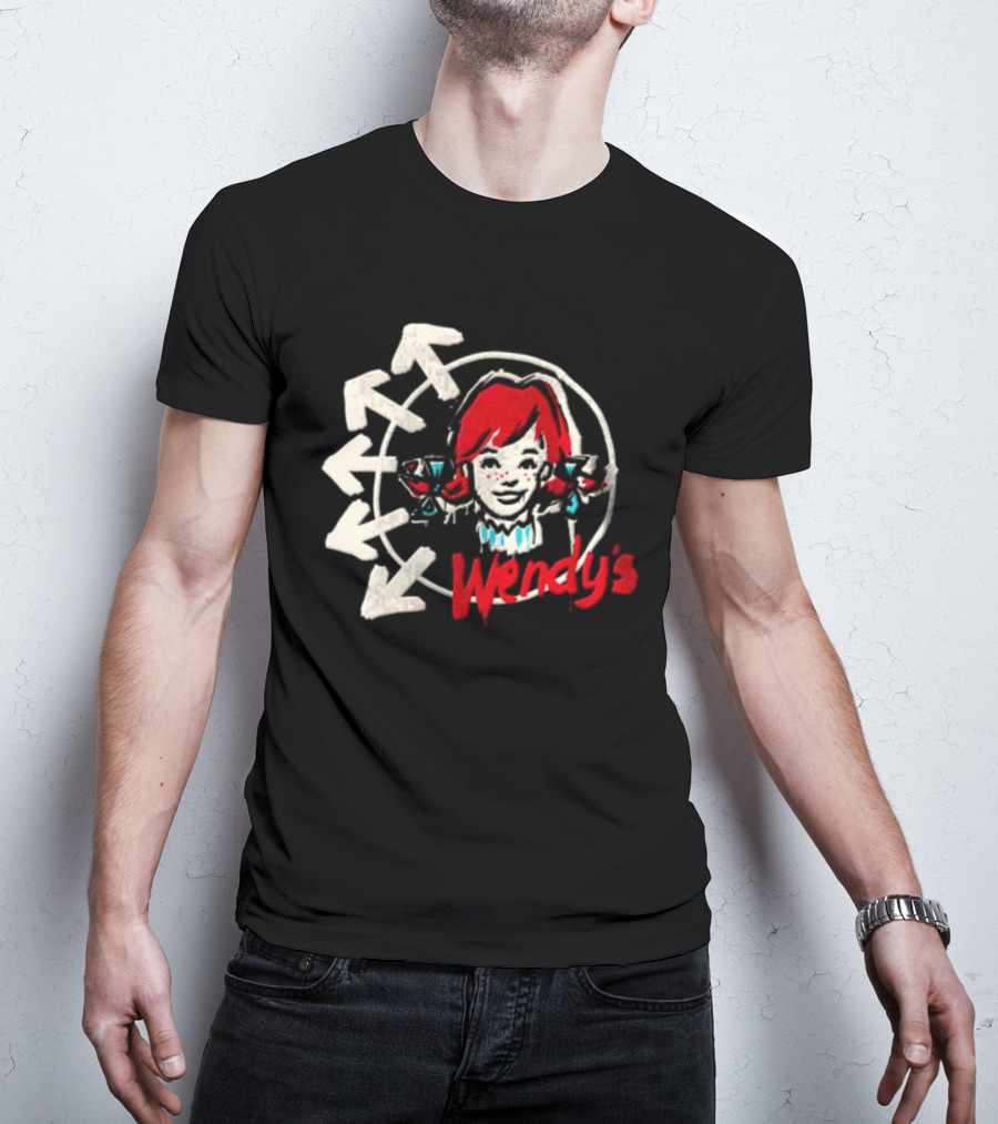 Wendy's Songs To Listen To In A Parking Lot Two Sided Bow Arrows T-Shirt