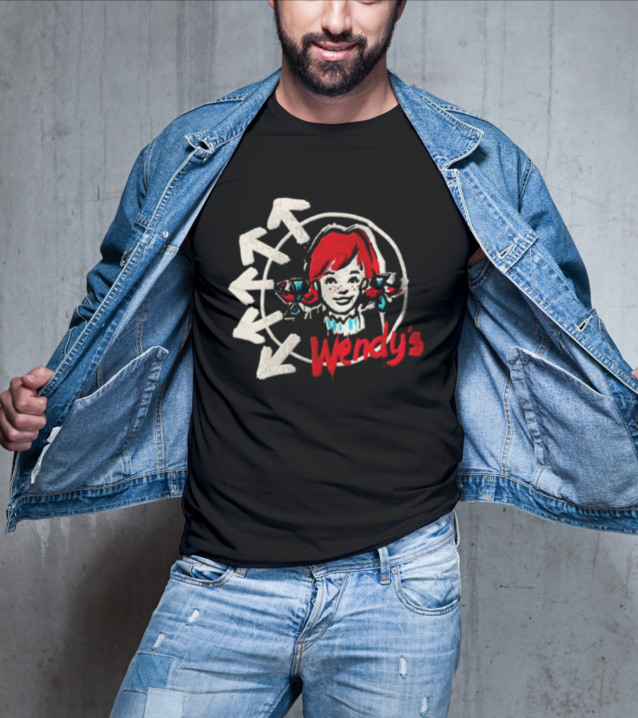 Wendy's Songs To Listen To In A Parking Lot Two Sided Bow Arrows T-Shirt